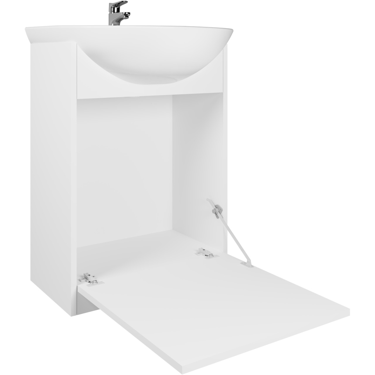 Muebles de baño con espejo SLIDO MAX LED roble artisan / blanco